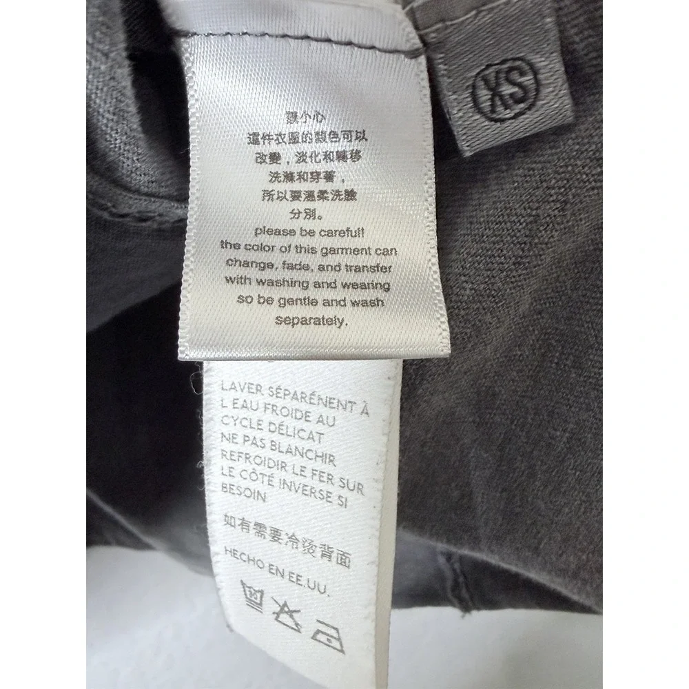 Free People FP Movement Hoodie Women's XS Gray Cropped Oversized Raw Seam USA